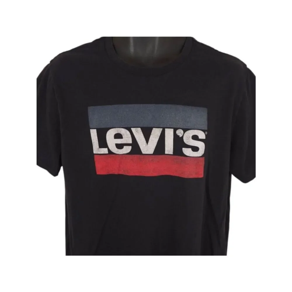 Levis T Shirt Mens Size Large Black Levi Strauss And Co Streetwear